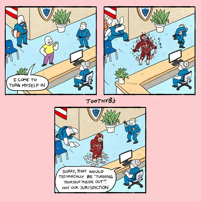 If You Have A Dark Sense Of Humor, You Will Probably Enjoy These Comics With Twisted Endings By ToothyBj (20 New Pics)