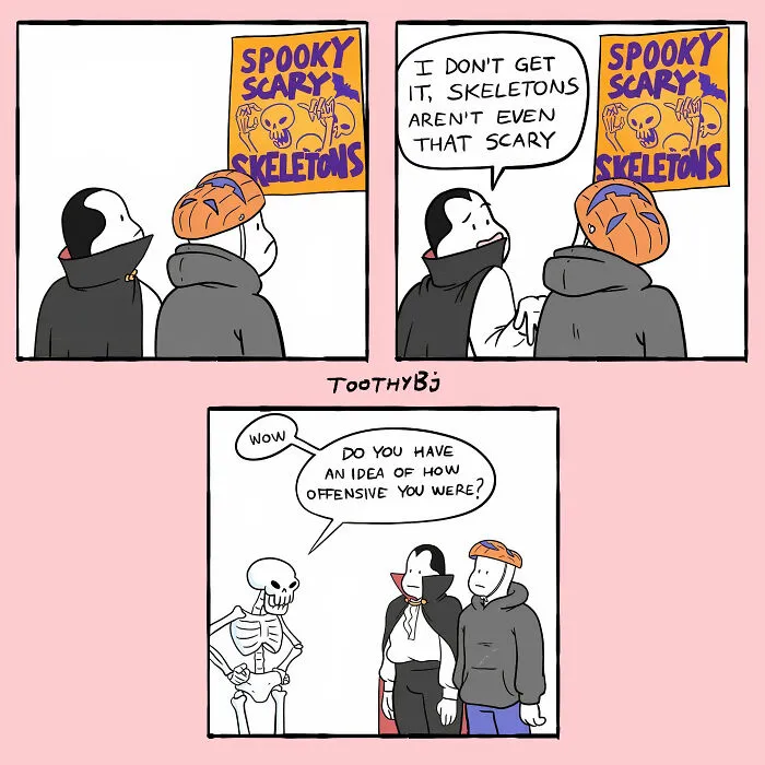 If You Have A Dark Sense Of Humor, You Will Probably Enjoy These Comics With Twisted Endings By ToothyBj (20 New Pics)