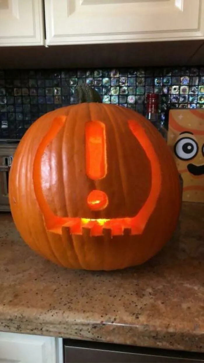 My Son Works At A Tire Shop. This Is The Pumpkin He Carved
