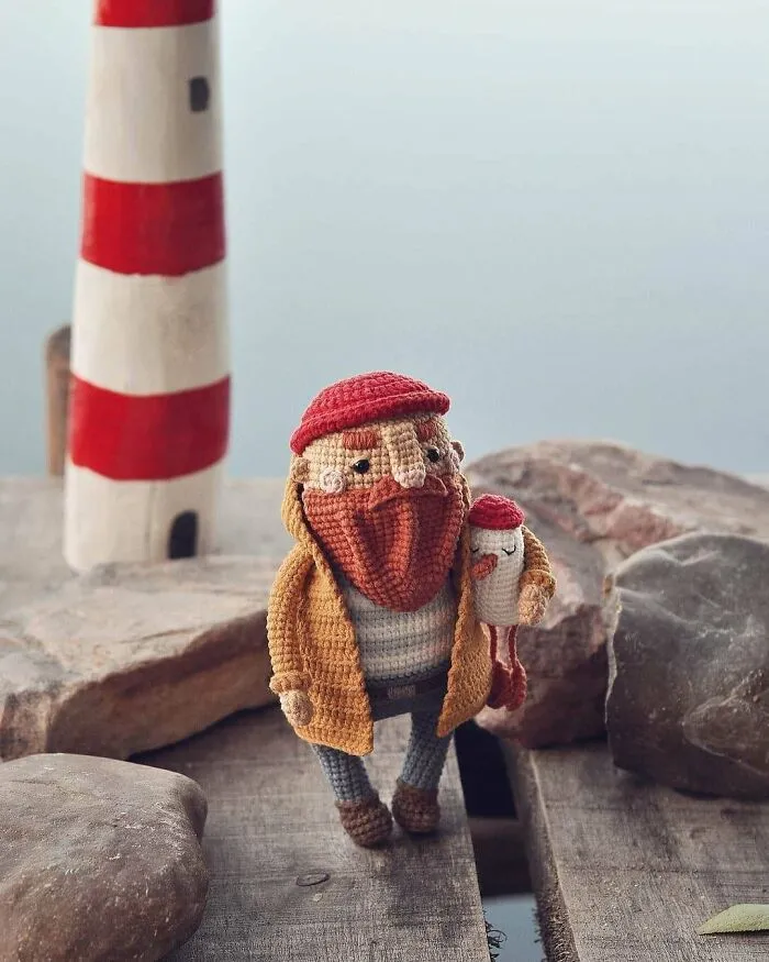 Lighthouse Keeper Bjorn And His Friend A Seagull Named Bert