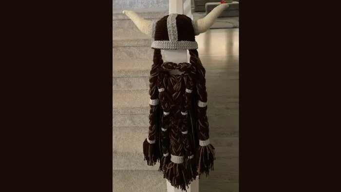 My First Viking Hat! Made Custom For My Sister In Law