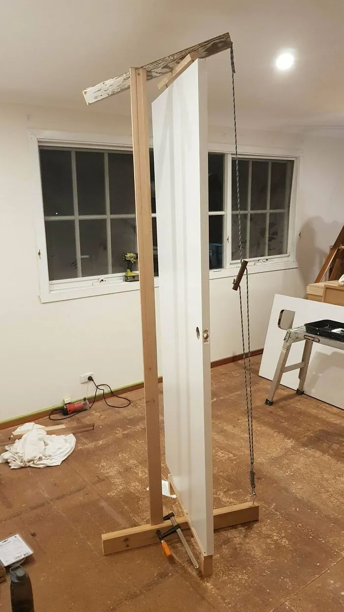 DIY Door Painting Frame