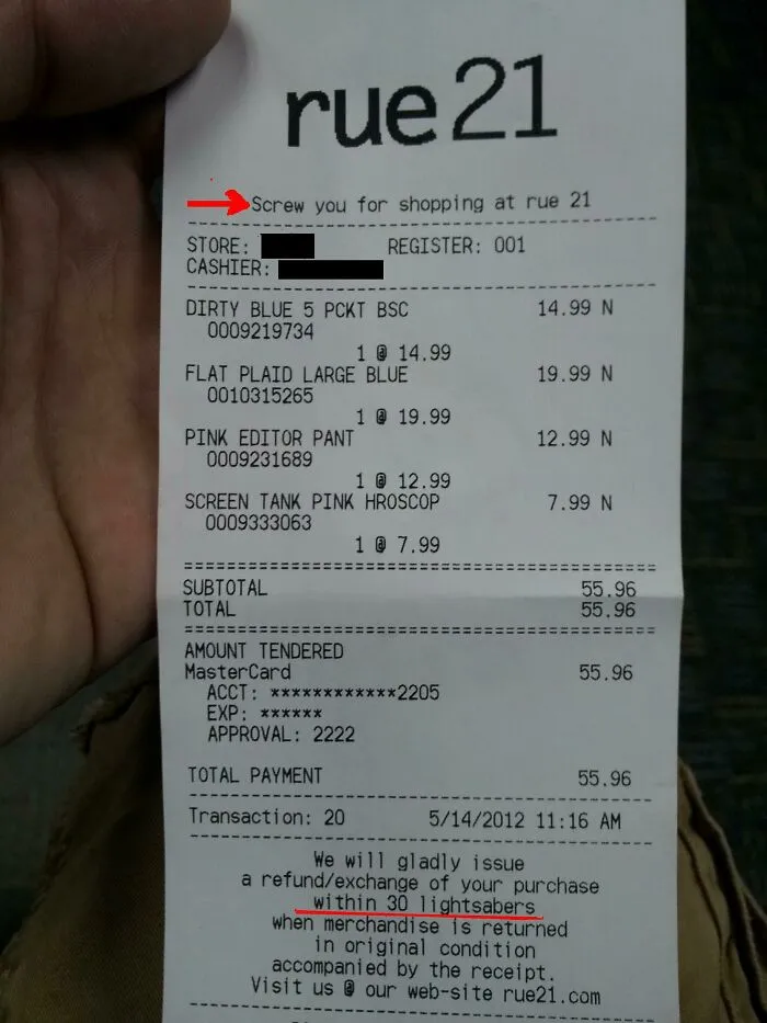 Noticed Something Strange About My Receipt