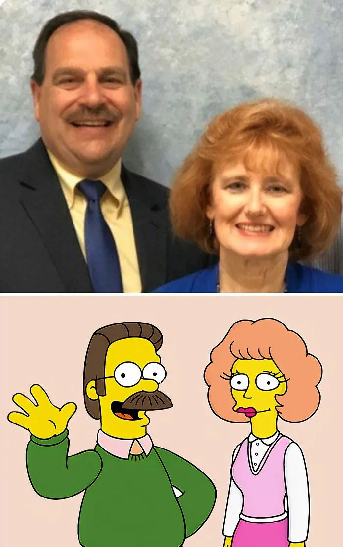 Ned And Maude Flanders From The Simpsons