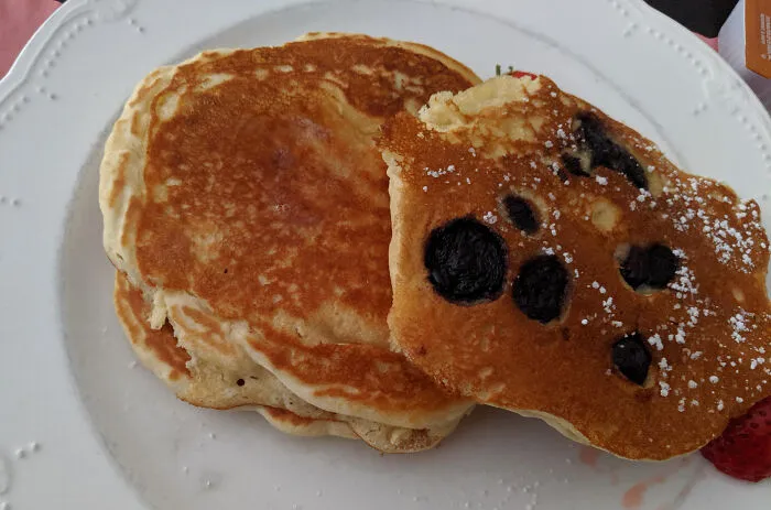 Pagué 3 dólares más para que mis panqueques tuvieran arándanos