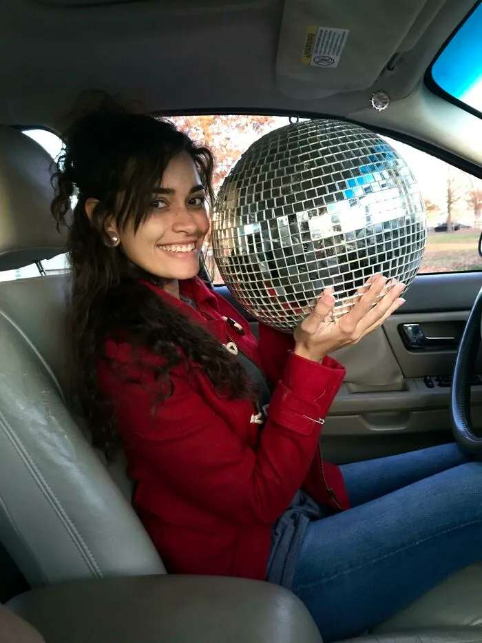 Found This Disco Ball - Expected It To Be Flimsy, Made Of Styrofoam But Its Actually Very Heavy And Nice!