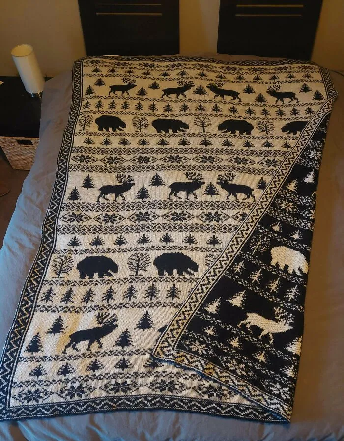 Finally Off The Needles And Done. This Clogged Up My Knitting Mojo For Almost A Year