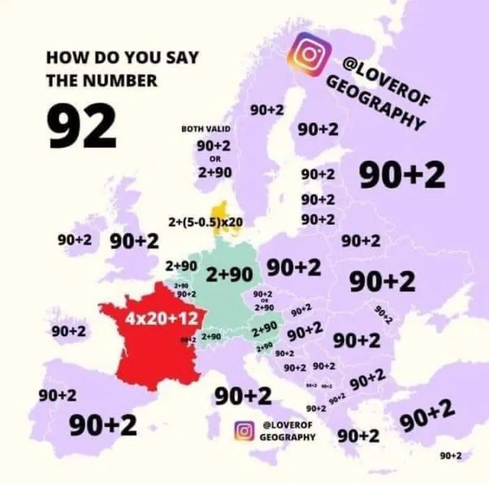 How Do You Say The Number 92