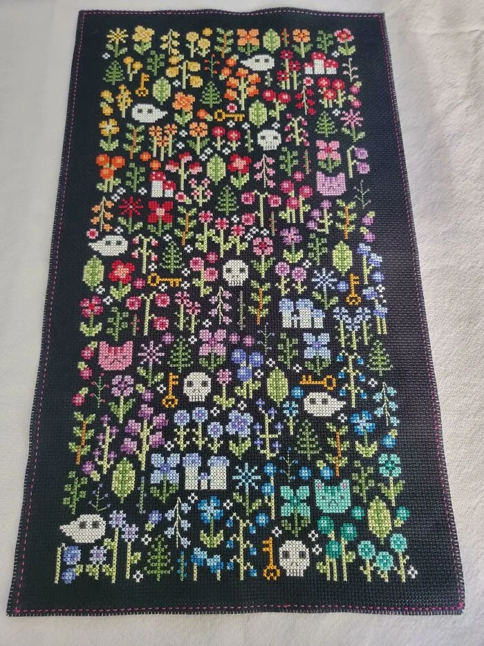 Finally Finished! Rainbow Garden By Una Buena Pieza