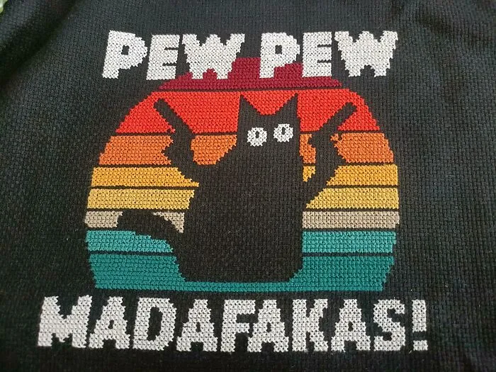 Just Got This Done For A Friend. First Time Using Black Aida Also!