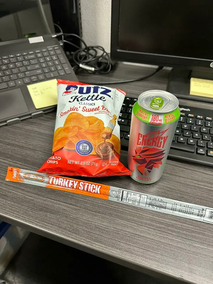 My Lonely Thanksgiving Dinner At Work. At Least I Got Turkey And Potatoes…