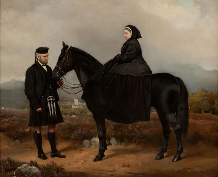Queen Victoria With John Brown (1876) By Charles Burton Barber