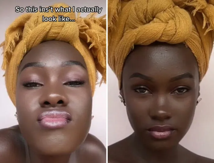 TikTok Selfie Trend Has People Surprised By How They Really Look And Here Are 35 Side-By-Side Comparisons
