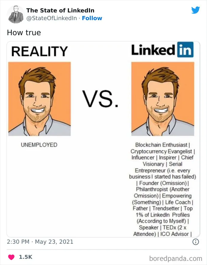 "The State Of LinkedIn" Twitter Page Exposes The Cringiest And Most Out-Of-Touch Posts On LinkedIn (30 Pics)