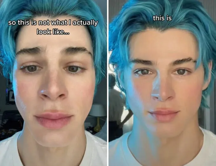 TikTok Selfie Trend Has People Surprised By How They Really Look And Here Are 35 Side-By-Side Comparisons