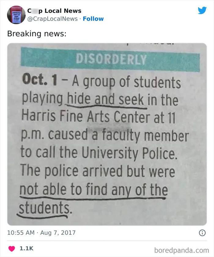 50 Fun Headlines From Local News That Are Unhinged And Bizarre