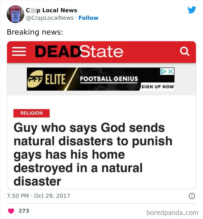 50 Fun Headlines From Local News That Are Unhinged And Bizarre
