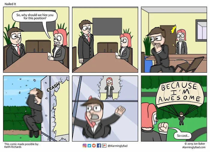 This Artist Is Creating 'Alarmingly Bad' Comics With Humorous And Unpredictable Twists At The End (35 Pcs)