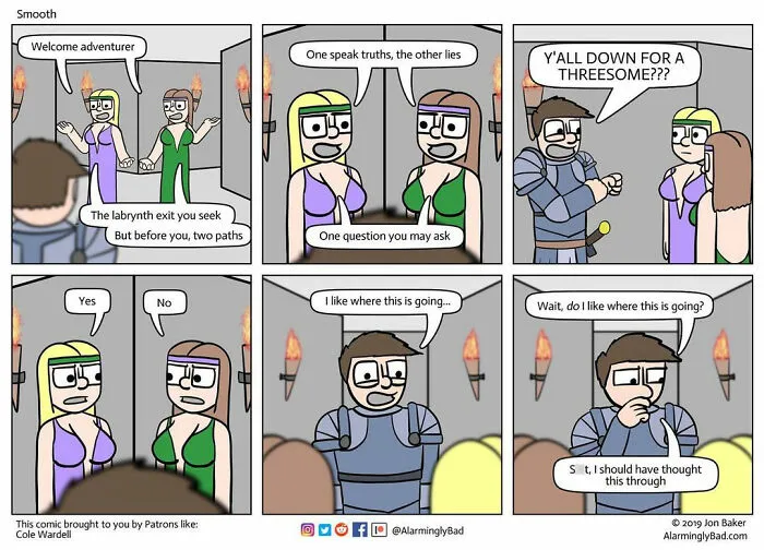 This Artist Is Creating 'Alarmingly Bad' Comics With Humorous And Unpredictable Twists At The End (35 Pcs)