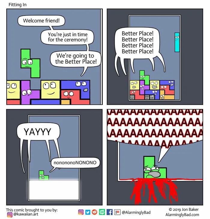 This Artist Is Creating 'Alarmingly Bad' Comics With Humorous And Unpredictable Twists At The End (35 Pcs)