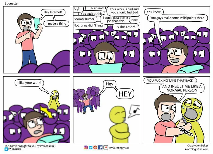 This Artist Is Creating 'Alarmingly Bad' Comics With Humorous And Unpredictable Twists At The End (35 Pcs)