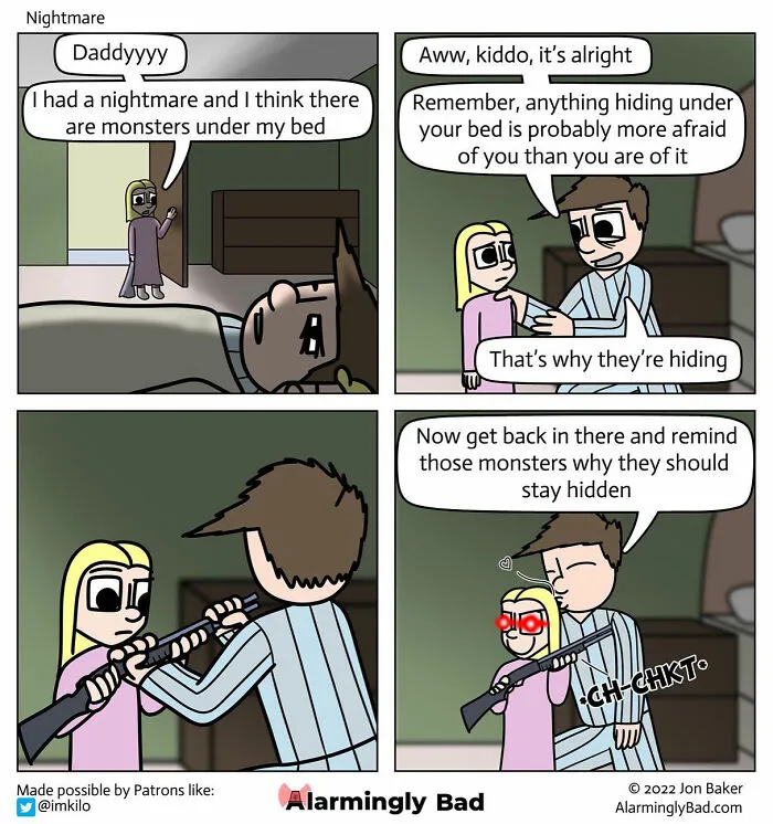 This Artist Is Creating 'Alarmingly Bad' Comics With Humorous And Unpredictable Twists At The End (35 Pcs)