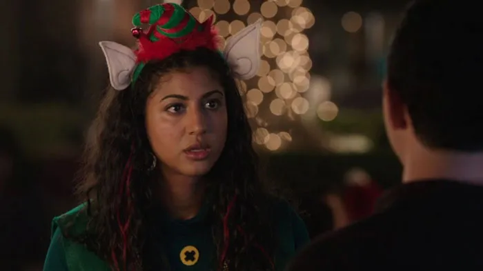 Valencia wearing elf's ears 