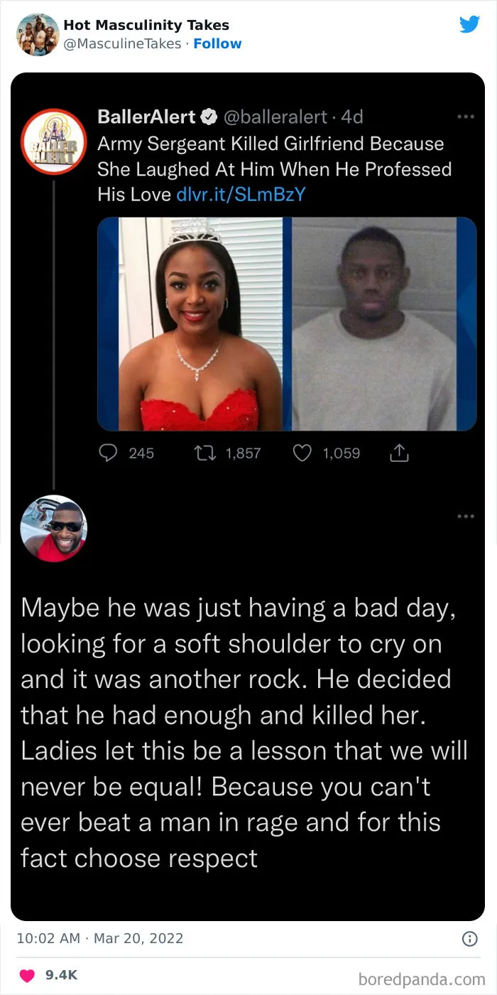 35 "Hot Masculinity Takes" That Are So Wrong, They Had To Be Shamed On This Twitter Page (New Posts)