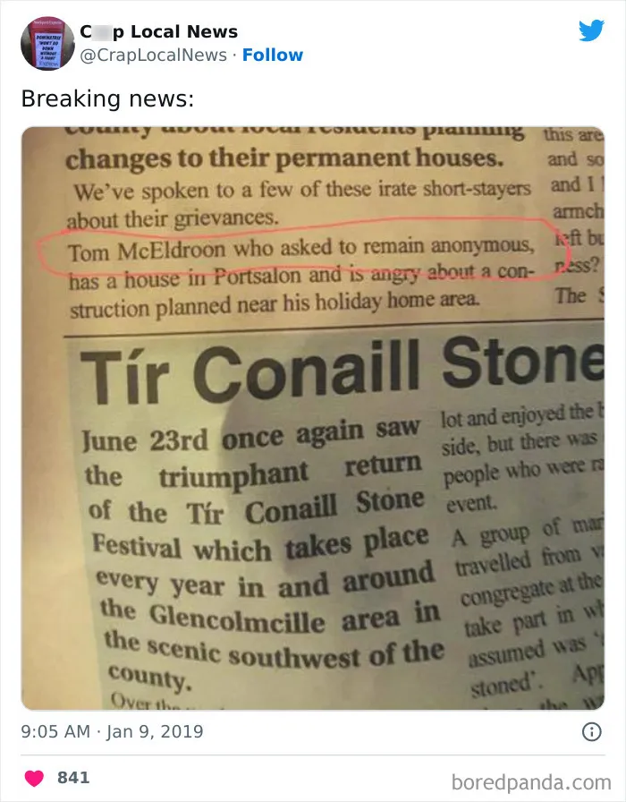 50 Fun Headlines From Local News That Are Unhinged And Bizarre