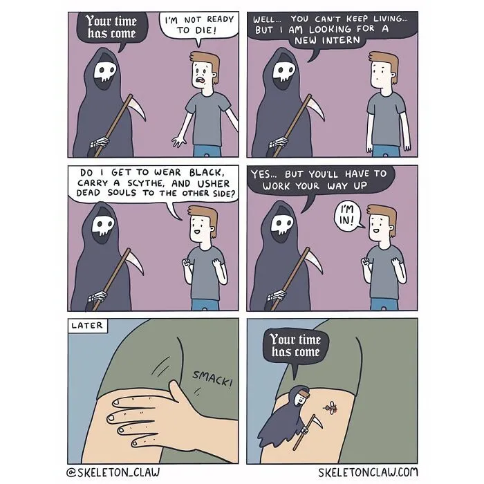 Slightly Dark And Amusing: 26 New Comics By Skeleton Claw