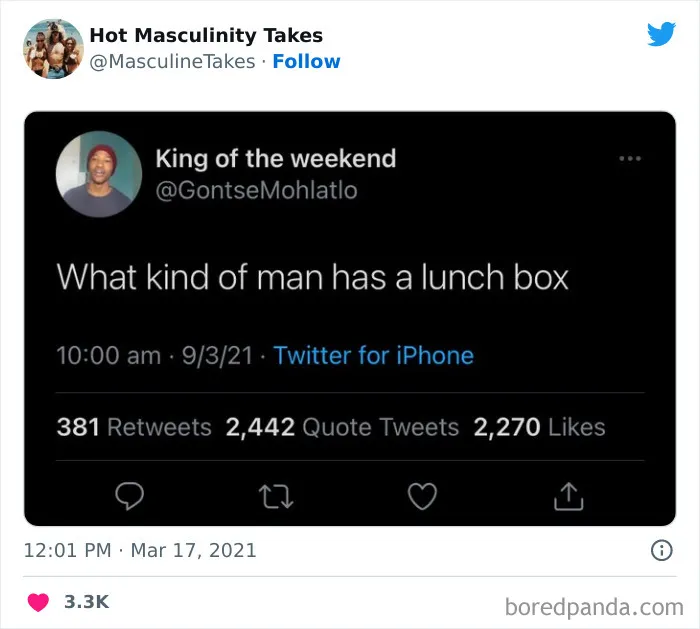 35 "Hot Masculinity Takes" That Are So Wrong, They Had To Be Shamed On This Twitter Page (New Posts)