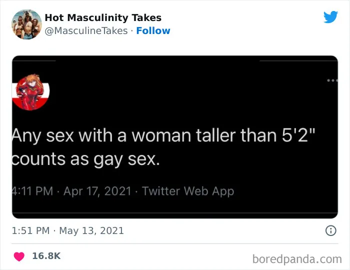 35 "Hot Masculinity Takes" That Are So Wrong, They Had To Be Shamed On This Twitter Page (New Posts)