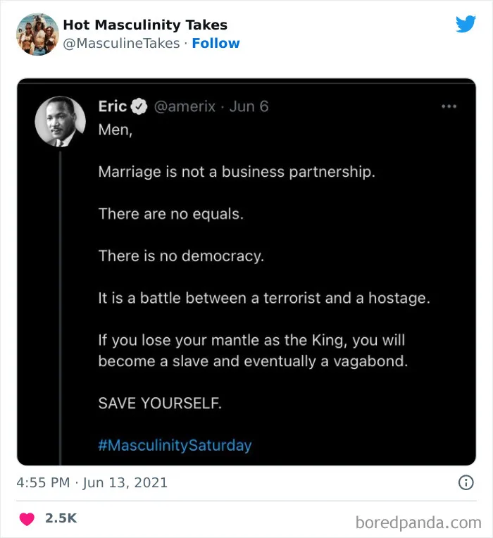 35 "Hot Masculinity Takes" That Are So Wrong, They Had To Be Shamed On This Twitter Page (New Posts)