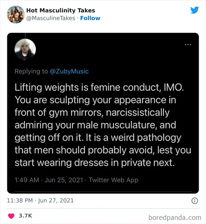 35 "Hot Masculinity Takes" That Are So Wrong, They Had To Be Shamed On This Twitter Page (New Posts)