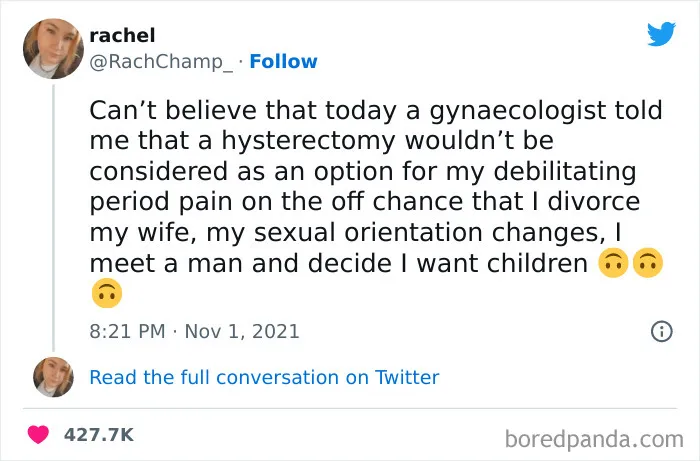 Please Let Women Just Not Have Kids I'm Begging You. Also Normalize Women Not Having Uteruses. Makes Trans Women Feel More Accepted