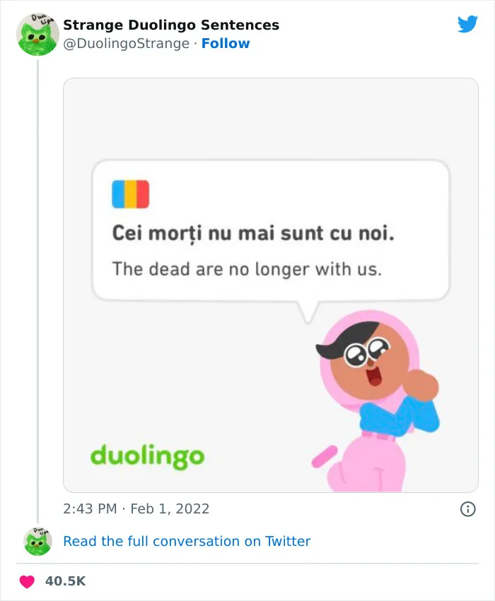 40 Of Duolingo’s Funniest And Most Random Translation Prompts, As Shared By This Twitter Account