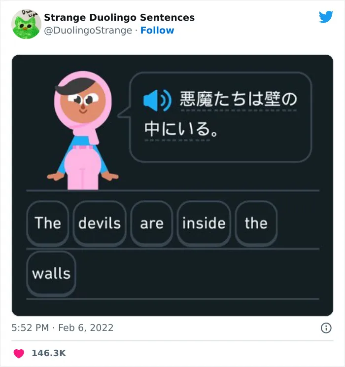 40 Of Duolingo’s Funniest And Most Random Translation Prompts, As Shared By This Twitter Account