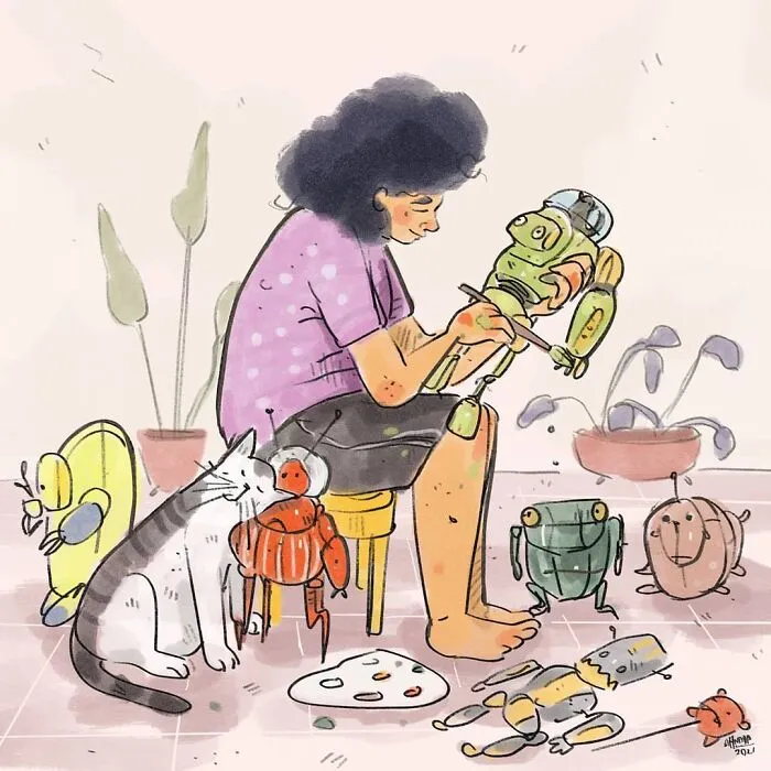 I Made 16 Illustrations About Lockdown Life Many Will Relate To