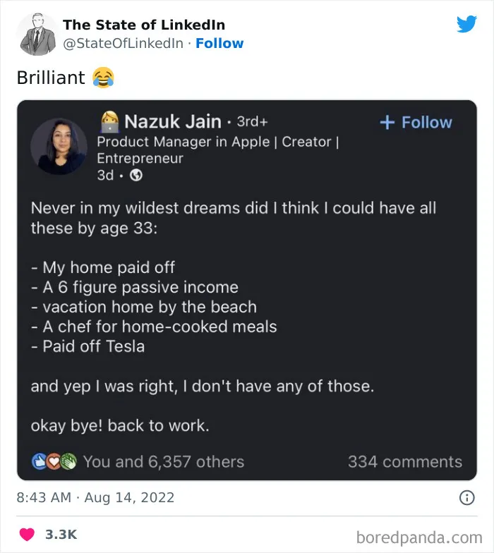 "The State Of LinkedIn" Twitter Page Exposes The Cringiest And Most Out-Of-Touch Posts On LinkedIn (30 Pics)