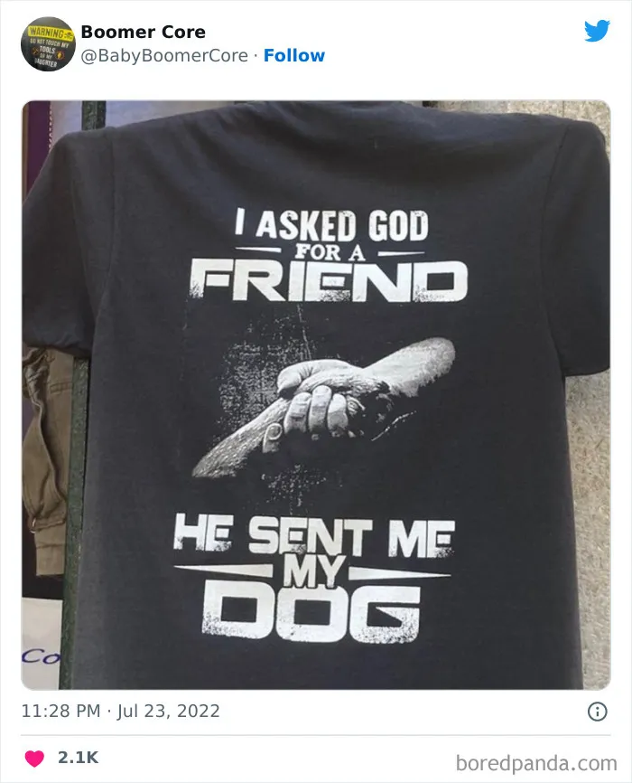 40 Cringy, Tasteless, And Cursed "Boomer Core" Items Of Clothing People Actually Wear In Public, As Shared On This Twitter Page