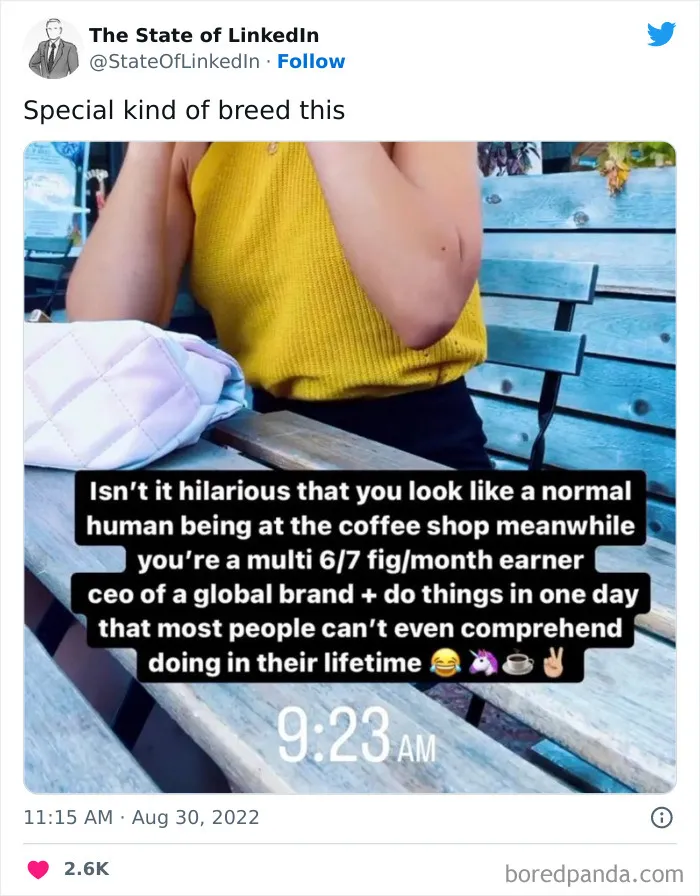 "The State Of LinkedIn" Twitter Page Exposes The Cringiest And Most Out-Of-Touch Posts On LinkedIn (30 Pics)