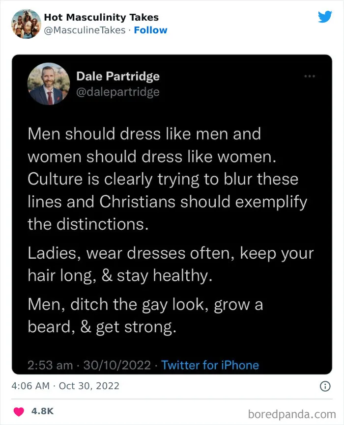 35 "Hot Masculinity Takes" That Are So Wrong, They Had To Be Shamed On This Twitter Page (New Posts)