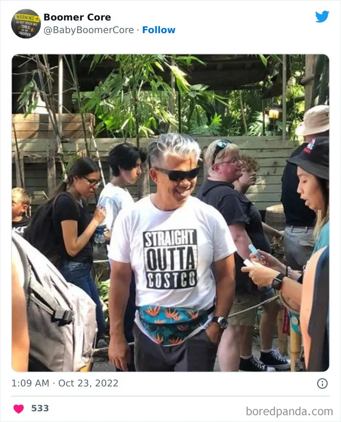 40 Cringy, Tasteless, And Cursed "Boomer Core" Items Of Clothing People Actually Wear In Public, As Shared On This Twitter Page
