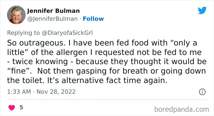 “They Knew It Was Serious, Now She’s Unconscious”: 40 Careless Humans That Purposely Ignored Someone Else’s Food Allergies