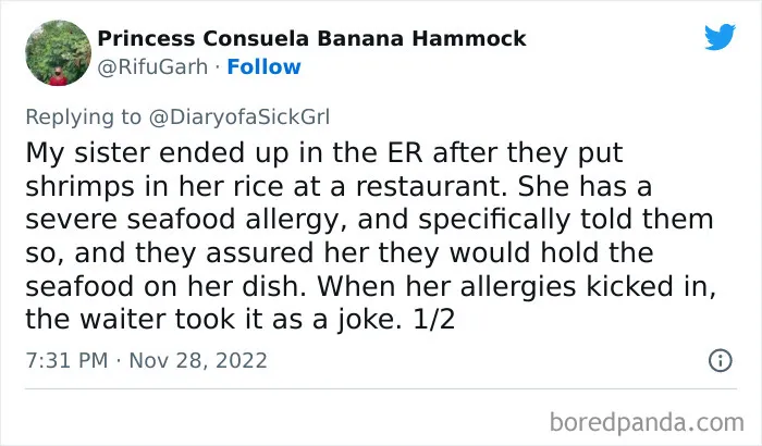 “They Knew It Was Serious, Now She’s Unconscious”: 40 Careless Humans That Purposely Ignored Someone Else’s Food Allergies