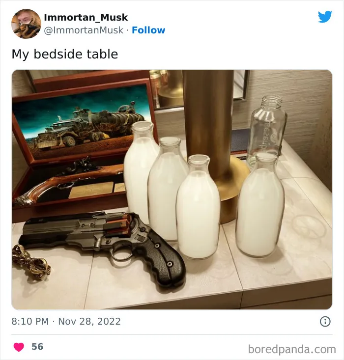 Elon Musk Posted A Picture Of His Bedside Table, So The Internet Made 30 Memes About It