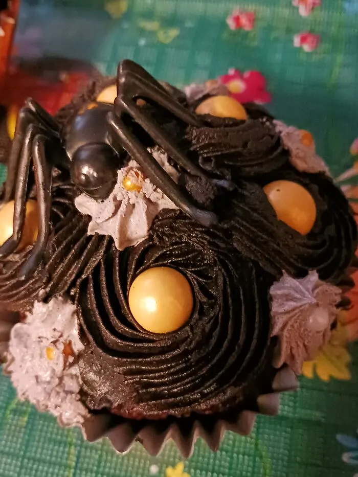My Daughter Loves Spiders So I Made Her This Cupcake!