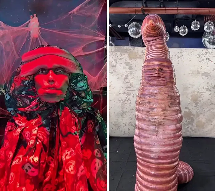 Keidi Klum As A Worm