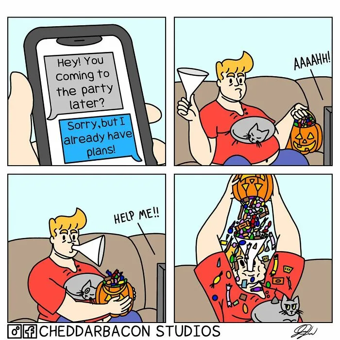 Ridiculous Situations And Funny Punchlines: 22 New Comics By This Artist