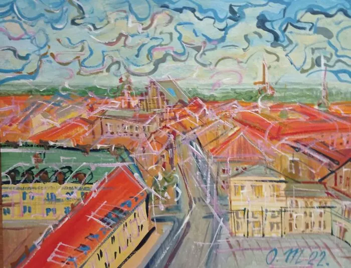 I Started Painting Urban Landscape In 2022 Out Of Gratitude For The People